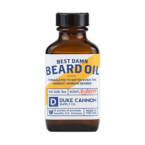 Duke Cannon Supply Co. Best Beard Bundle - 3 oz. Oil & 1.6 oz. Balm, Redwood Scent, Travel Size, 2-Piece Set
