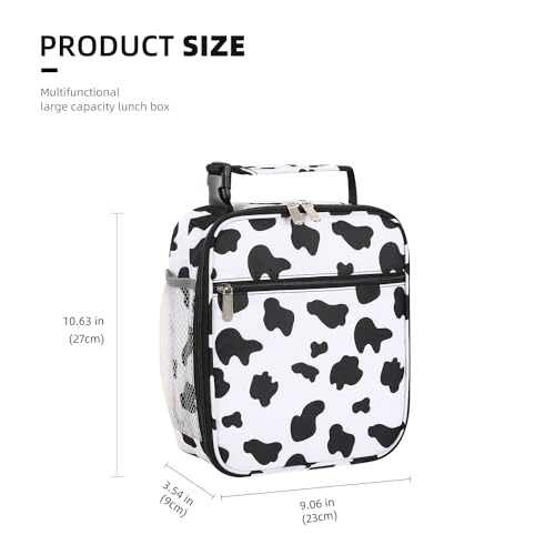 AYEANY Lunch box Lunch bag for men women Lunchbox Lunch bags Insulated Lunch bag Lunch box cooler (Cow)