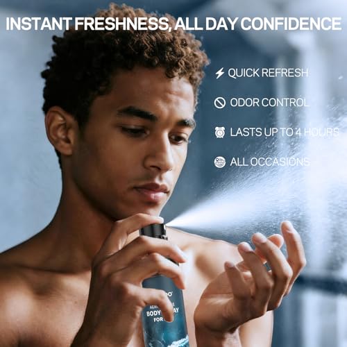Men's Body Spray Set – 3 Scents, 3.4 fl oz Each