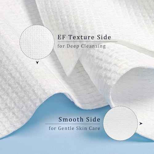 Disposable Face Towel, 10"¡¿12" Ultra Soft Thick Face Wipes Paper Towels, Lint-Free Single Use Washcloth Makeup Remover Dry Wipes Towelette Face Cloth For Sensitive Skin Cleaning, 50 Ct 1 Pack