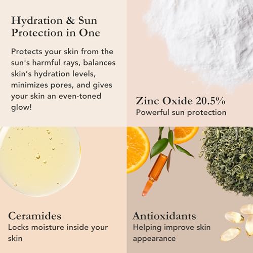 AN Skin - Hydraglow Tinted Sunscreen for Face with Spf 50 - Tinted Face Moisturizer - Ultimate Skin Protection, Balances Hydration, Minimizes Pores & Even Tone