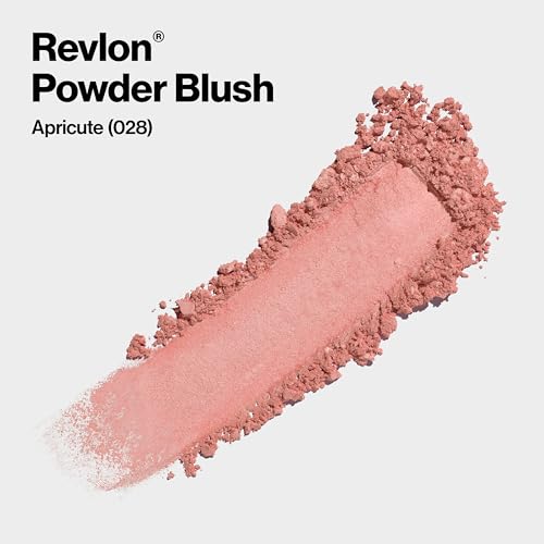 Revlon Blush, Powder Blush Face Makeup, High Impact Buildable Color, Lightweight & Smooth Finish, 028 Apricute, 0.17 oz