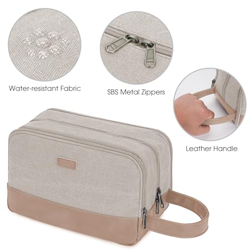 WANDF Travel Toiletry Bag for Men Large Dopp Kit Hanging Organizer