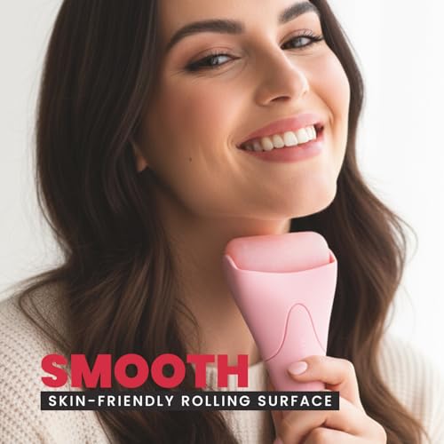Ice Roller & Gua Sha Facial Tool Set - Face Massager for Wrinkles & Puffiness