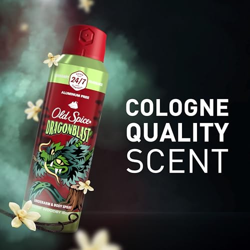 Old Spice Dragonblast Aluminum Free Body Spray, 5.1 oz (Pack of 3)