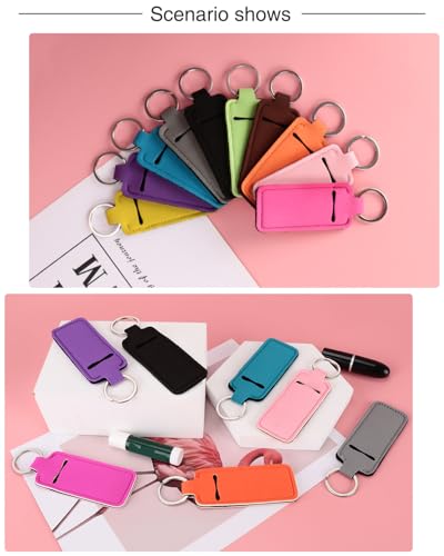 Chapstick Holder Keychain - Lip Balm Sleeve Pouch
