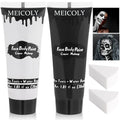 Black & White Face Paint Set with Sponges - Water Based