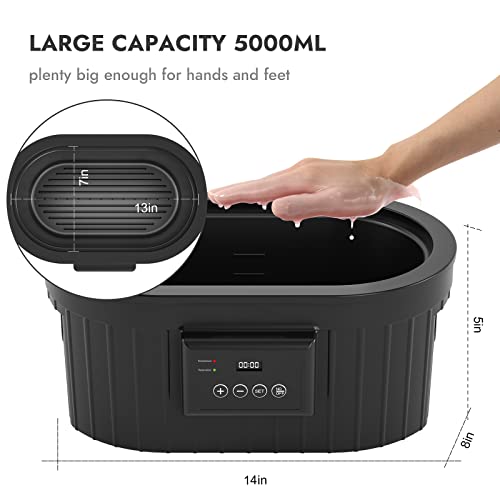 Waxkiss Black Paraffin Wax Machine 5000ml for Hands & Feet Spa & Arthritis