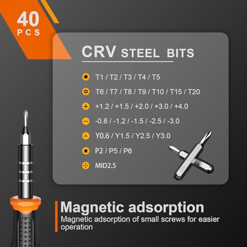 Jorest 40-Piece Precision Screwdriver Set for Electronics Repair