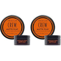 AMERICAN CREW Men's Hair Matte Clay,Like Hair Gel with Medium/High Hold,3 oz,(Pack of 2)