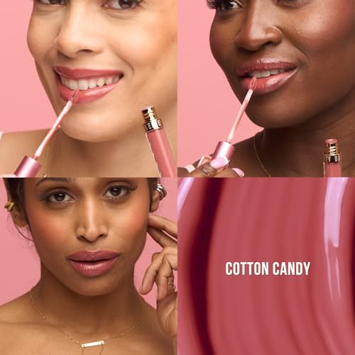 Beauty Bakerie Lip Slip Hydrating Lip Gloss with High Shine Finish, Neutral Pink Nude