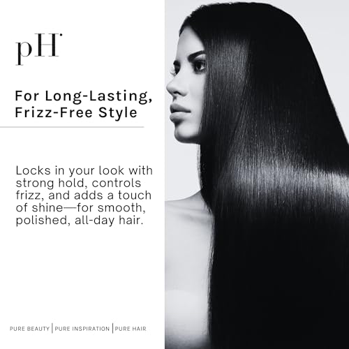 pH PURE HAIR Extra Hold Hairspray - Strong, Anti-Frizz, Humidity-Resistant, Fast-Dry, Floral Scent, 10.1 oz