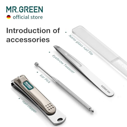 Colorful Manicure Set with Nail Clippers and Scissors