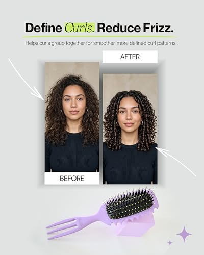 Curl Defining Brush for Curly & Wavy Hair - Volume & Definition