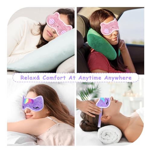 Cooling Eye Mask Gel - Reusable Hot Cold Therapy, 2 Pack