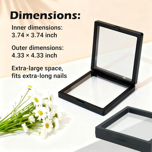 32 Pcs Press On Nail Packaging Box Set with Adhesive Tape