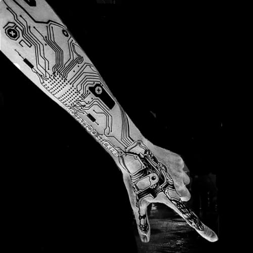 Waterproof Temporary Tattoos - Cyberpunk & Steampunk Designs (4 Sheets)