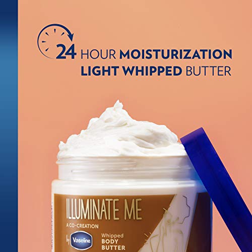 Vaseline Lotion - Illuminate Me Body Butter, Whipped Shea Butter Co-Created with Black Women for Luminous, Glowing Skin, Moisturizing Lotion for Extremely Dry Skin, Scented, 11 Oz Ea (Pack of 2)