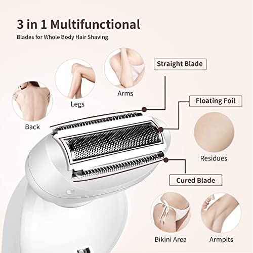 Women Electric Razor Head Replacement for Krovena (White 1Pcs)