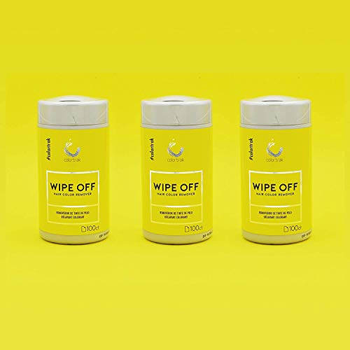 Colortrak Gentle Hair Color Remover Wipes, Moist, Non-irritating Towelettes, Formulated with Aloe, Easily Remove Hair Color Stains from Skin, Convenient Canister, 100 Wipes