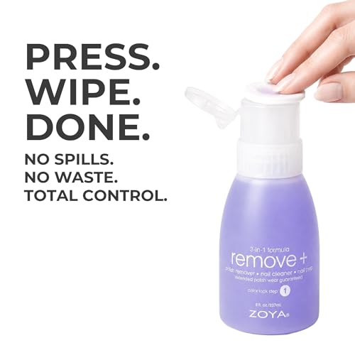ZOYA Remove Plus 3-in-1 Nail Polish Remover, Cleanser & Prep - 8 fl oz