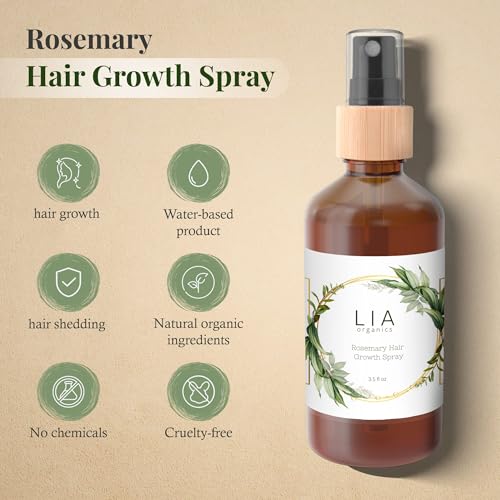 Lia Organics Rosemary Hair Growth Scalp Spray - Nourishing & Refreshing