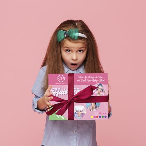Hair Chalk Pens - 6 Washable Temporary Colours for Kids