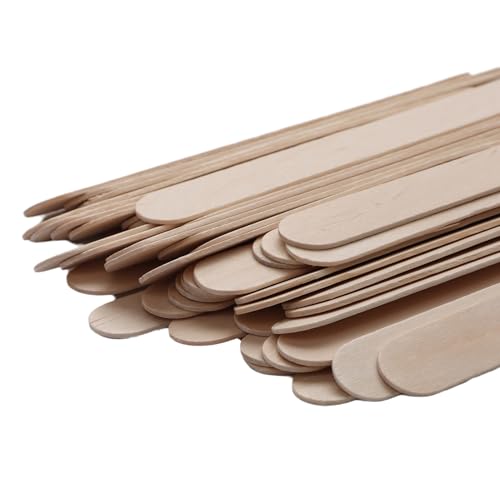 500pcs Wooden Craft Sticks 5.91 Inch Long Natural Wood Popsicle Ice Cream Sticks for DIY Wood Crafts, Jumbo Sticks£¬Hair Removal and Waxing Supplies,Home Art Projects