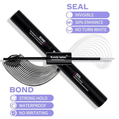Lash Clusters Kit for DIY Eyelash: 280Pcs, Wendy, Using at Home, Ultra-light, Natural, Fluffy, Wispy, Waterproof, Anime, Manga, Cat Eye, D Curl, 12-16mm, 30D+40D, RR126