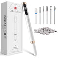 MelodySusie Pen-Shaped Ultra-Slim Cordless Nail Drill, PM170F 30000RPM Portable Rechargeable Electric File with LED Display for All Manicure, Nail Care, Shaping & Gel Removal for Advanced Home Use