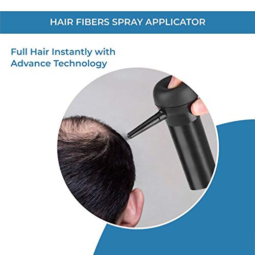 Hair Fiber Applicator for Thin Hair | Spray Application Atomizador Nozzle for Hair Building Fibers & Hair Thickening | Natural Hair Loss Concealer Spray Tool for Men & Women