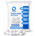 Vakly 100% Cotton Balls 1 Inch Medium - 2000 Pack for Skincare & First Aid