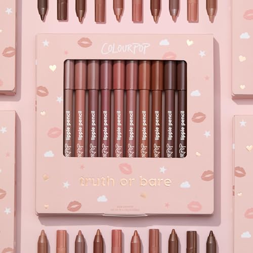 ColourPop Lippie Lip Pencil Vault - 10 Pack Lip Liner Set