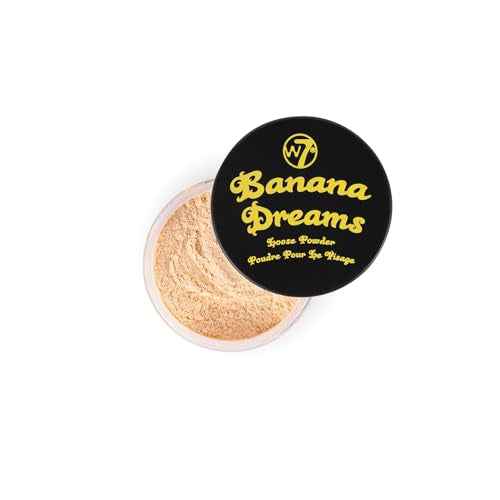 W7 Banana Dreams Loose Setting Powder - Weightless Yellow Blurring Powder For All Skin Tones - 2 Pack