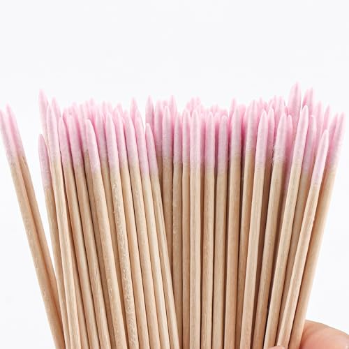 500pcs Disposable Cotton Swabs Double Head Pointed Tip