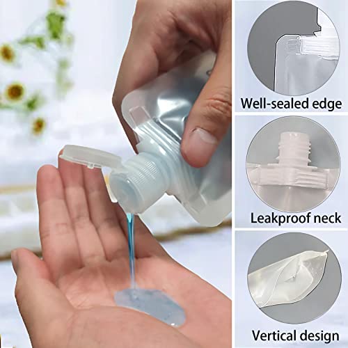 TSA Approved Travel Pouches - 15 Refillable Containers Set