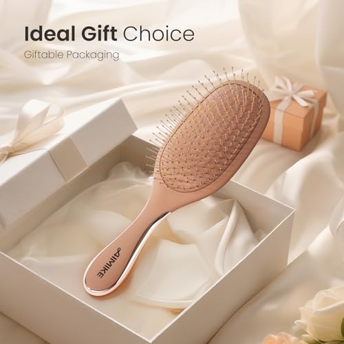 Mocha Mousse Detangler Brush for Fine Hair – Pain-Free