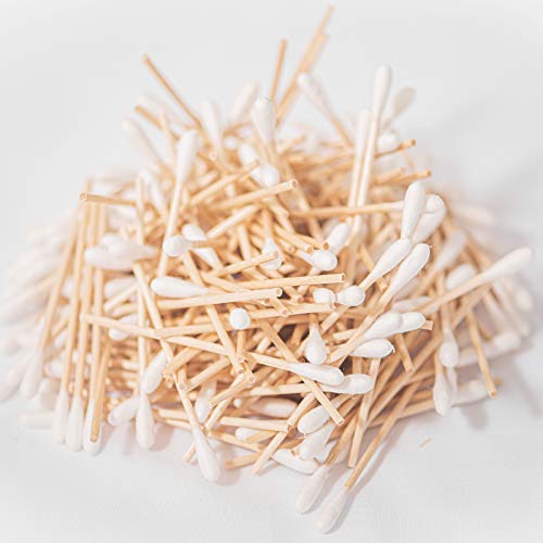 JMU Medical Cotton Swabs with Sturdy Wooden Sticks - 1000 Count