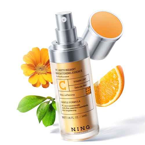 Vitamin C Serum with Niacinamide & Ethyl Ascorbic Acid: Brightening, Moisturizing Face Serum for Dark Spots | Hyperpigmentation & Anti-Aging Treatment | Korean Synergy Formula 1.01oz