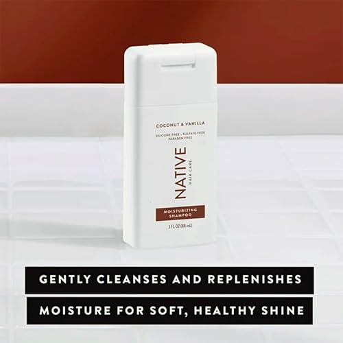 Native, Coconut & Vanilla Shampoo, 3 Fl Oz