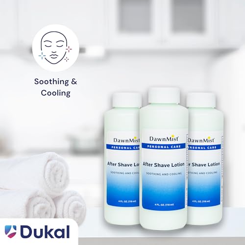 DawnMist Dukal After Shave Lotion, 4oz (Pack of 2) ? Soothing & Cooling Formula for Post-Shave Relief, Refreshing Aftershave for Men, Calms Irritation & Razor Burn, Light, Non-Greasy Lotion