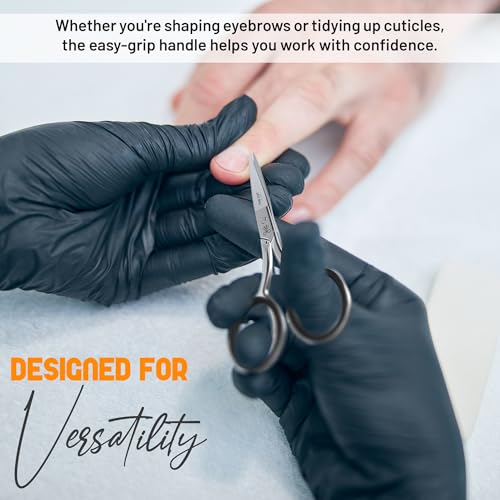 Precision Facial Hair Scissors – Stainless Steel Beard & Eyebrow Grooming