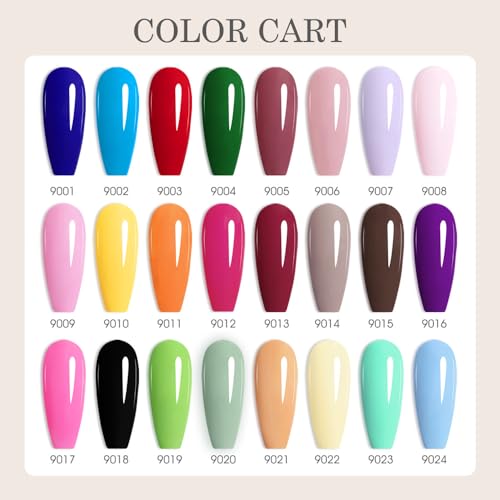 CANNI 30Pcs Hema-Free Gel Nail Polish Set - 9ml LED Soak Off Kit