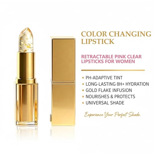 pH & Temperature Color-Changing Lipstick for Mature Lips