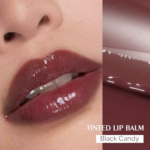 KYDA 2 Pcs Honey Lipstick Set, Includes Honey Lipstick Tinted Lip Balm and Lip Glow Oil, Sheer Black Lips Color with a Hydrating Oils Formula, for Smooth Dewy Finish