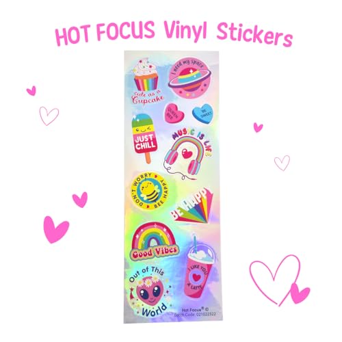 Hot Focus | Strawberry Flavored Lip Gloss Set ? Assorted Fruity Lip Gloss Flavors, Non-Toxic Makeup for Kids & Teens
