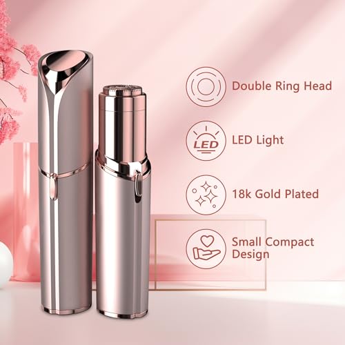 EVIEY Facial Hair Remover for Women - Electric Face Shaver with LED Light