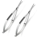 Embroidery Scissors 4.7 Inch Curved Tip Stainless Steel 2 Pack