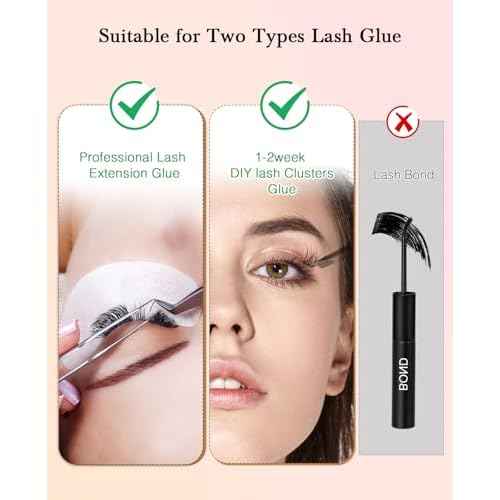EMEDA Eyelashes Extension Remover 10g, Lash Extension Remover for Individual Lashes with Chamomile Gentle Formula, 0.35oz Professional Removal Cream Kits with Tools (02)