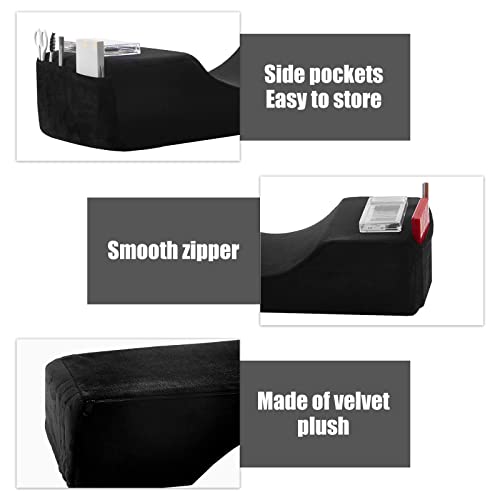 Memory Foam Eyelash Extension Neck Pillow with Pockets